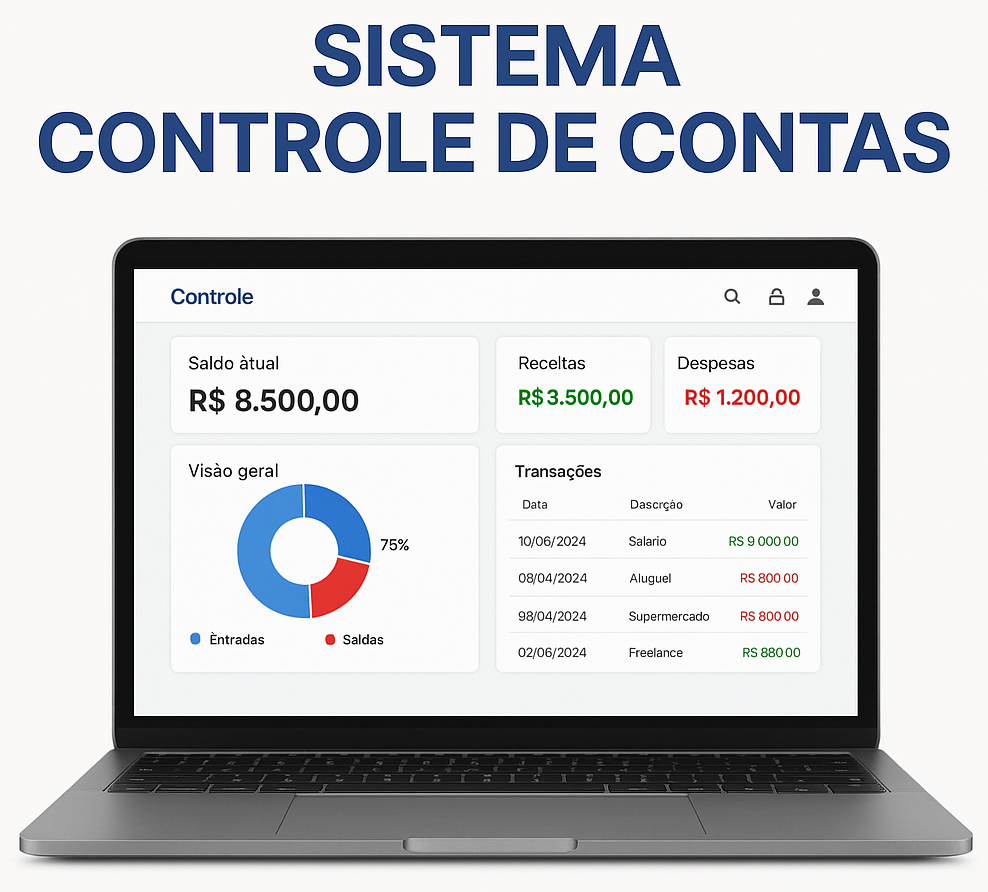 Sistema Controle De Contas - Sem Mensalidade