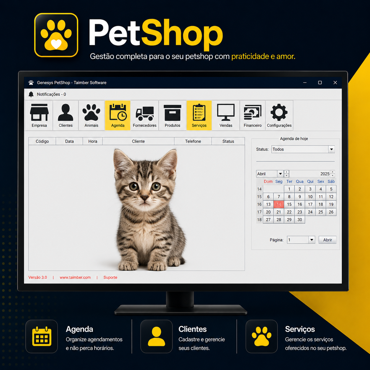 Sistema de Gestão para Pet Shop Sem Mensalidade